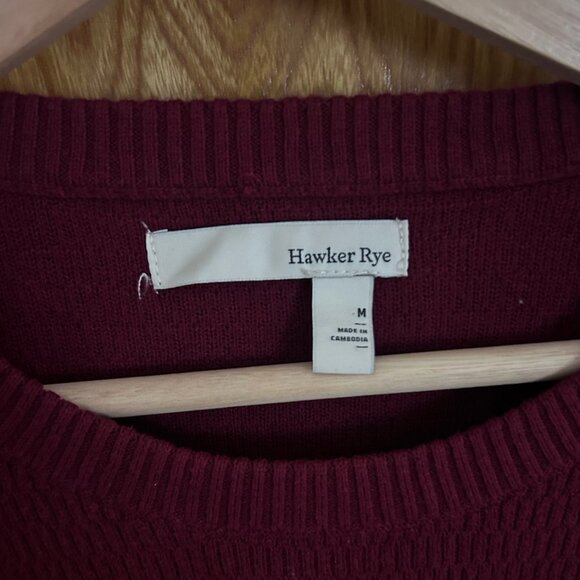 Hawker Rye Red Textured Sweater - Picture 2 of 3